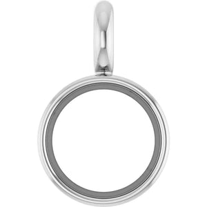14K solid gold round bezel set gemstone dangle