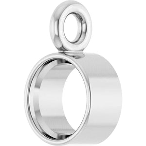 gold bezel set connector for jewelry making