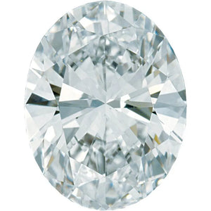 Lab grown oval cut diamond GH VS1 calibrated loose stone