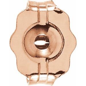 14K Gold Round 6-Prong Low Base Pendant Mounting Available in 2.40mm - 8.20mm
