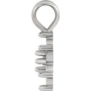 14K Gold Round 7-Stone Cluster Pendant Available in 1.7MM - 4.1MM