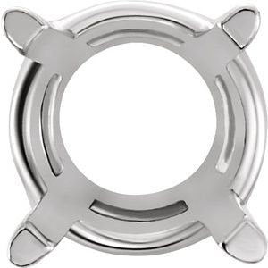 14K Gold Round 4-Prong Basket Setting Available in 2.5mm - 22mm