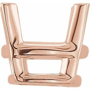 14K Gold Round 4-Prong Basket Setting Available in 2.5mm - 22mm