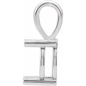 14K Gold Oval 4-Prong Cabochon Pendant Mounting Available in 5x3mm - 12x10mm