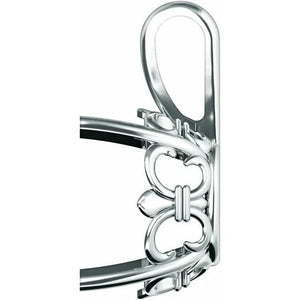 14K Gold Oval 4-Prong Fleur-de-lis Pendant Mounting Available in 6x4mm - 12x10mm