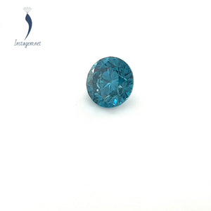 Natural Blue Diamond Round Brilliant Cut SI1 Quality GIA Certified 1.16 Carat total Weight- IIb Diamond