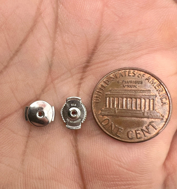 14K Gold Guardian II Safety Earring Back Replacement Secure Earring Locking Backs