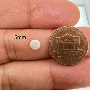Natural Opal Round Shape A Quality Calibrated Cabochon Available in 1.5MM-8MM