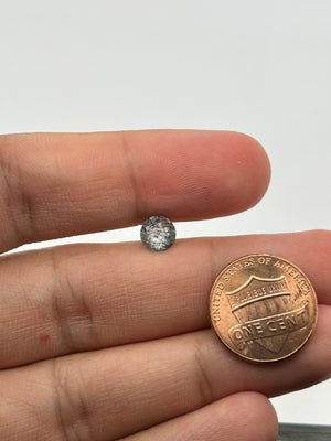 Loose Black Rutile Quartz Gemstone - Round Shape 6.5mm for Jewelry Making