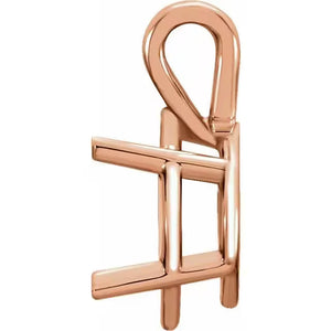 Square 4-Prong Pendant Mounting: DIY Gemstone Jewelry