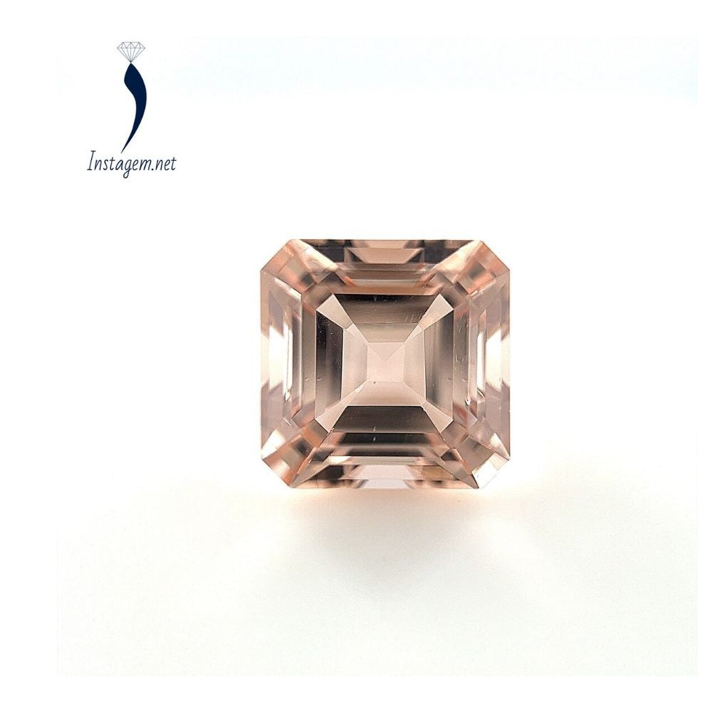 Asscher cut deals morganite