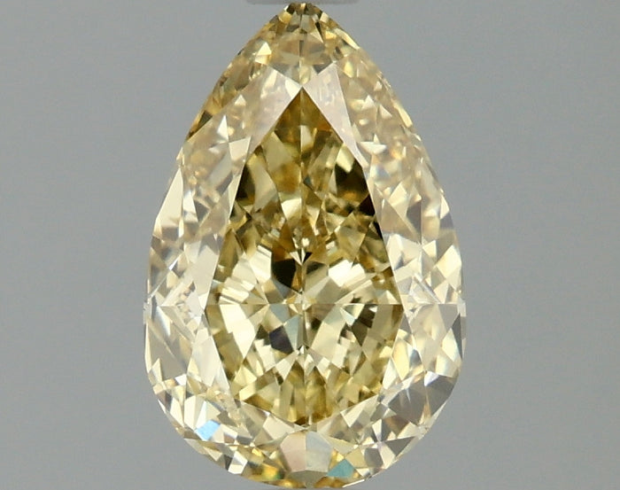 Lab Grown Fancy Yellow Intense Diamond Pear Cut – IGI Certified, VS1 Clarity, Excellent Cut – 1ct to 6ct Loose Diamond for fine Jewelry