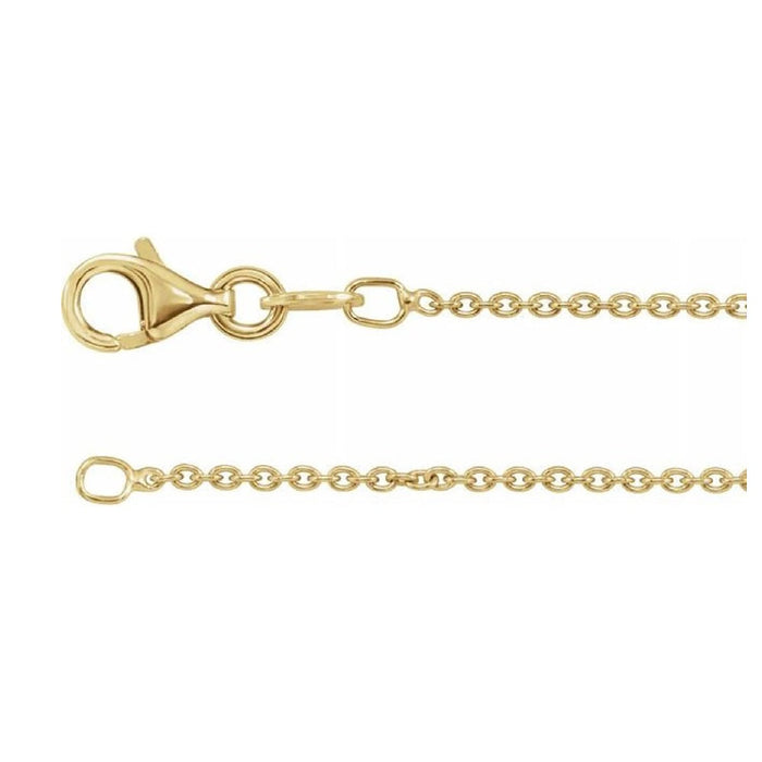 18K Yellow Gold-Plated Sterling Silver 1.4 mm Cable Chain
