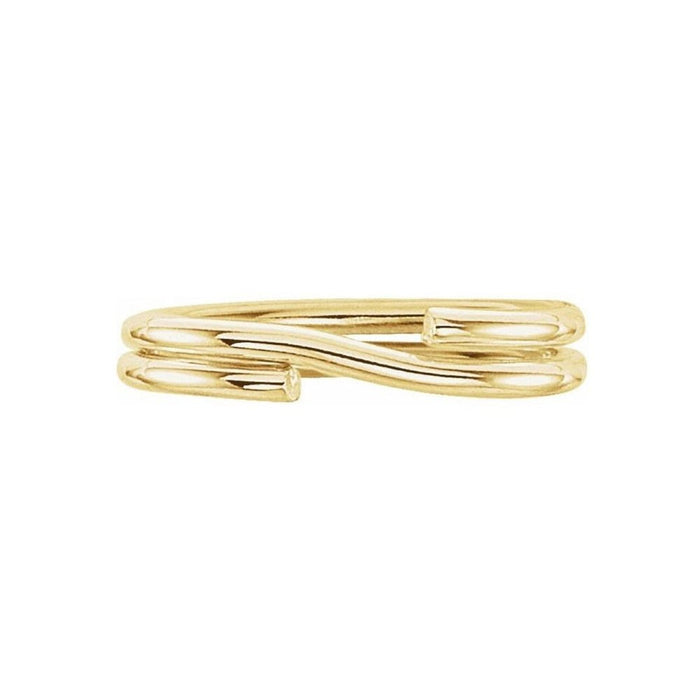 14K Gold 5.6x3.5mm Oval Split Jump Ring Connector