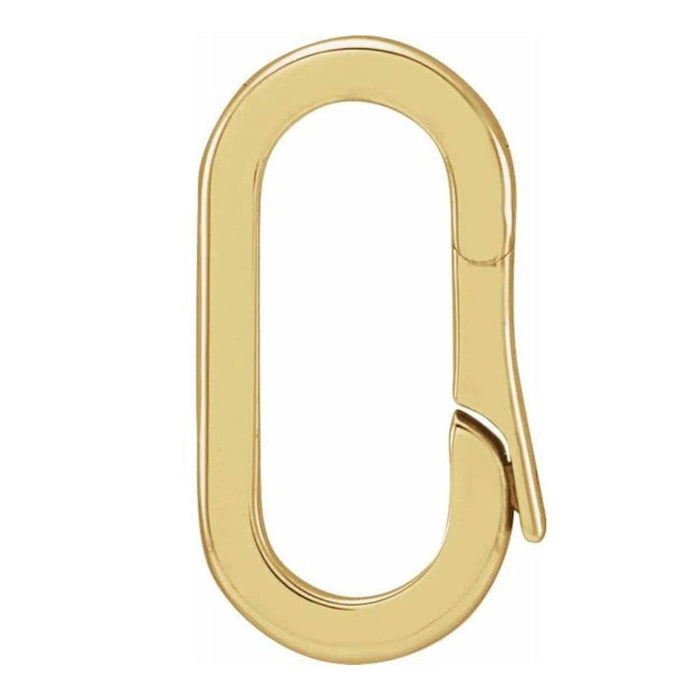 14K Gold Enhancer Bail Push clasp connectors Available in Large/ Small Sizes