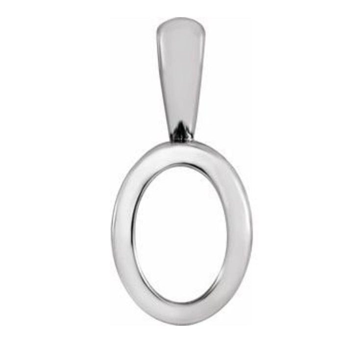 14K Gold Oval Filigree Backset Pendant Mounting Available in 6x4mm - 10x8mm