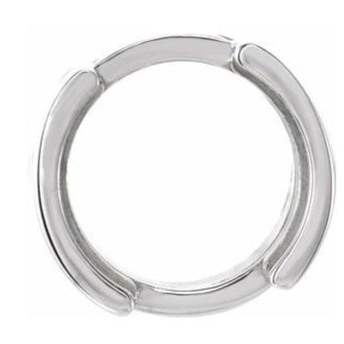 14K Gold Round Half-Bezel Slide Pendant Available in 3mm - 7.40mm