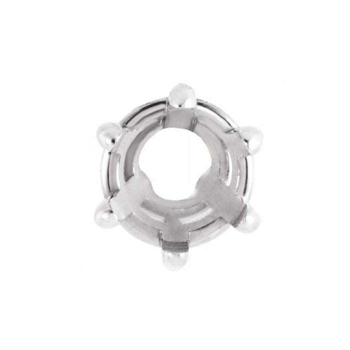 14K Gold Round Slide Pendant Mounting Available in 4mm - 6.5mm