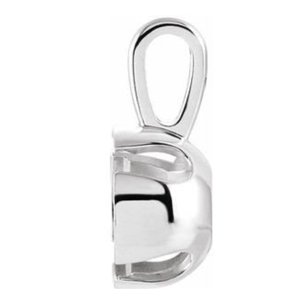 14K Gold Round Solitaire Bezel Set Pendant Mounting Available in 3mm Instagem
