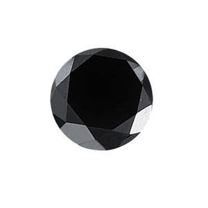 1.01 Cts of 6.10x6.10x4.30 mm A Round Brilliant ( 1 pc ) Loose Fancy Black Diamond(332972)