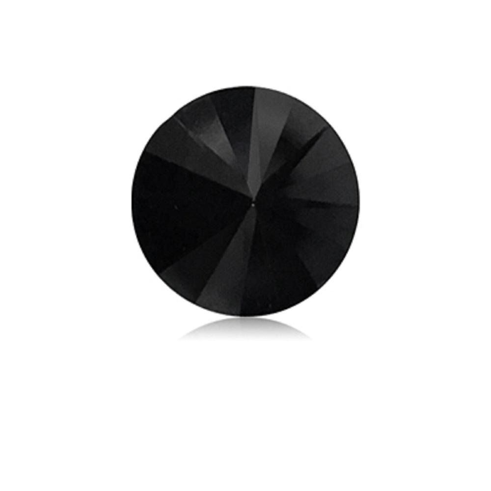 2.34 Cts Treated Fancy Black Diamond AA Quality Round Cut