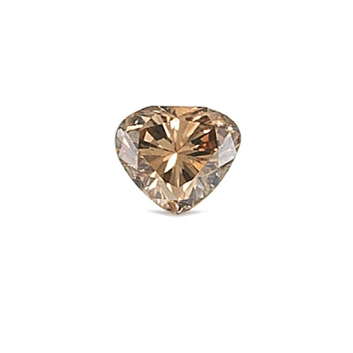 0.57 Cts Natural Fancy Brown Diamond VS1 Quality Heart Cut