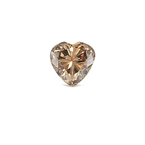 0.51 Cts Natural Fancy Brown Diamond VS2 Quality Heart Cut