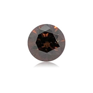 0.71 Cts Natural Fancy Brown Diamond SI1 Quality Round Cut
