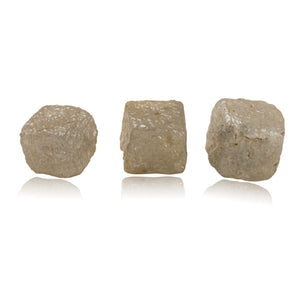 5.00-5.52 Cts Cube-Shaped Gray Color - A Collectors Item ( 3 pcs ) Loose Rough Diamonds