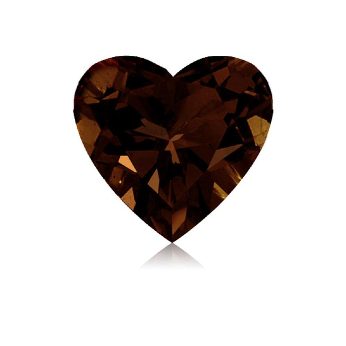 0.54 Cts Natural Fancy Brown Diamond VS1 Quality Heart Cut