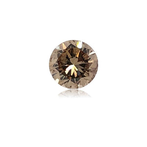 0.55 Cts Natural Fancy Brown Diamond I2 Quality Round Cut