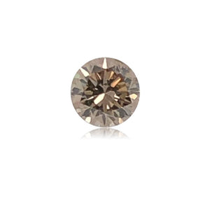 0.49 Cts Natural Fancy Brown Diamond I1 Quality Round Cut