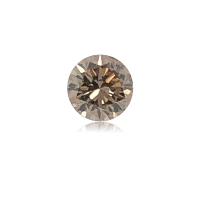 0.49 Cts Natural Fancy Brown Diamond I1 Quality Round Cut