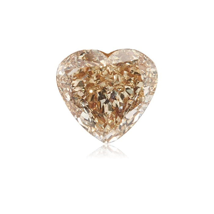 0.47 Cts Natural Fancy Brown Diamond SI2 Quality Heart Cut