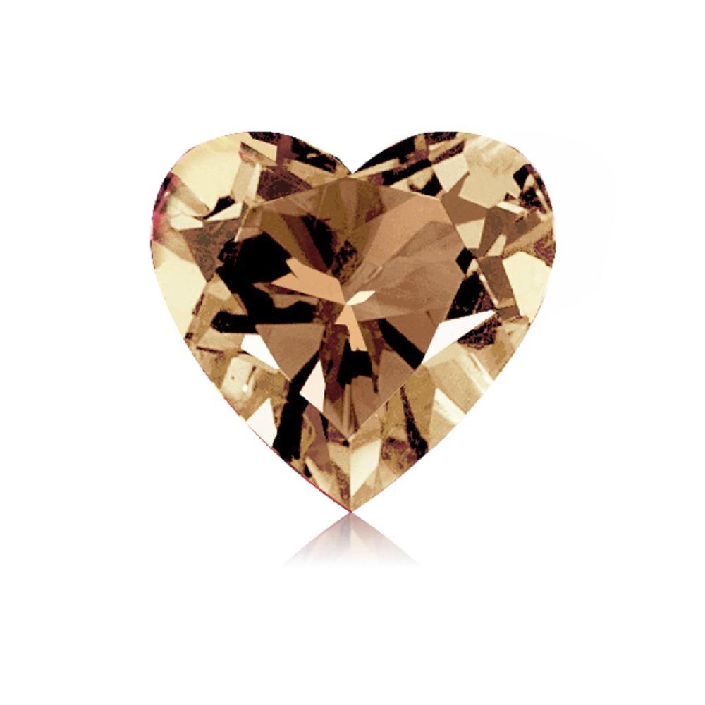 0.45 Cts Natural Fancy Brown Diamond SI1 Quality Heart Cut