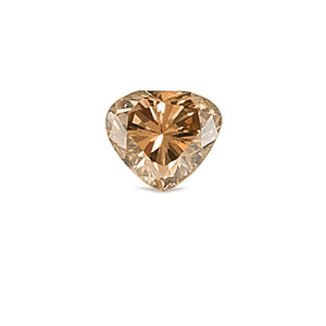 0.53 Cts Natural Fancy Brown Diamond VS1 Quality Heart Cut
