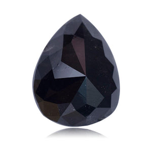 3.27 Cts Natural Fancy Black Diamond AAA Quality Pear Cut