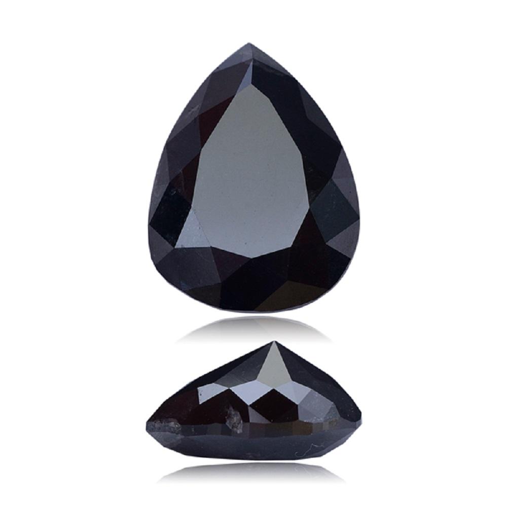 3.27 Cts GIA Natural Pear Fancy Black Diamond Instagem