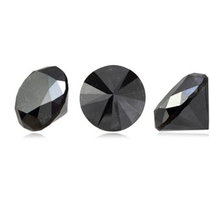 4.70 Cts Treated Fancy Black Diamond AAA Quality Round Cut