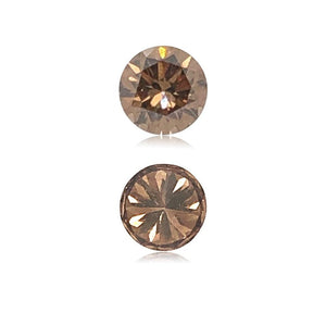 0.42 Cts Natural Fancy Brown Diamond SI1 Quality Round Cut