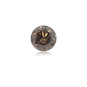 0.36 Cts Natural Fancy Brown Diamond SI2 Quality Round Cut