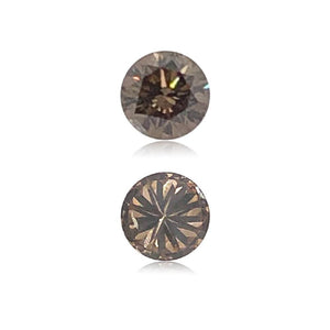 0.36 Cts Natural Fancy Brown Diamond SI2 Quality Round Cut