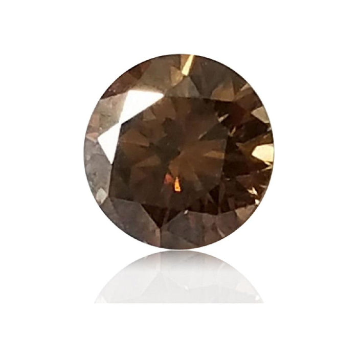 0.30 Cts Natural Fancy Brown Diamond SI1 Quality Round Cut