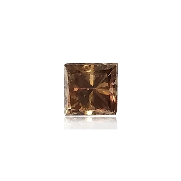 0.25 Cts Natural Fancy Brown Diamond SI1 Quality Princess Cut