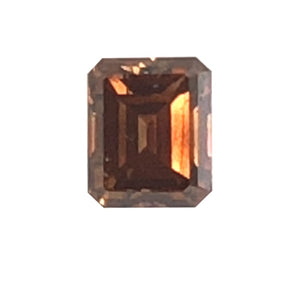 0.30 Cts Natural Fancy Brown Diamond SI1 Quality Emerald Cut