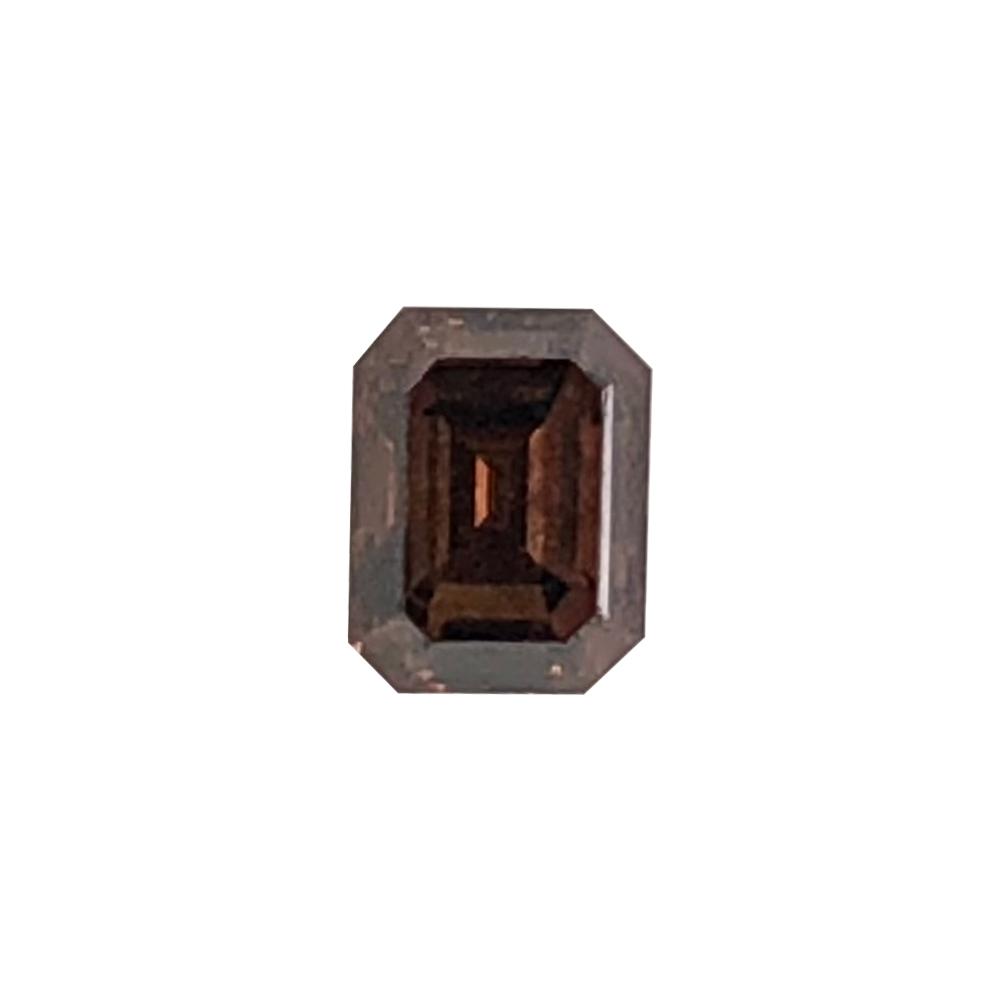 0.36 Cts Natural Fancy Brown Diamond SI1 Quality Emerald Cut