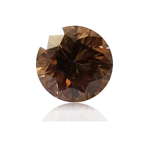 0.35 Cts Natural Fancy Brown Diamond SI1 Quality Round Cut
