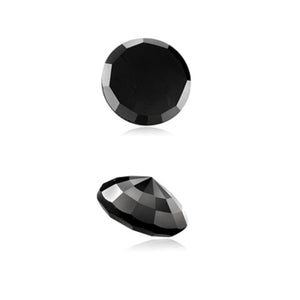 0.15 Cts Natural Fancy Black Diamond AA Quality Round Rose Cut