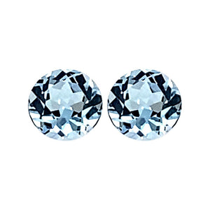 Round Cut Loose Sky Blue Topaz