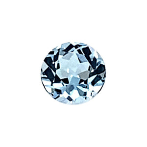 Round Cut Loose Sky Blue Topaz